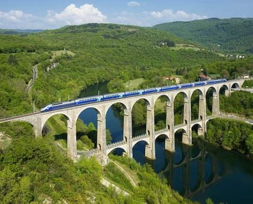 tgv duplex viaduc de Cize Bolozo