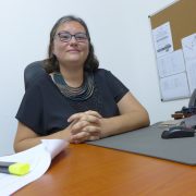 Julie Dubois, à son bureau de l'Unicef à Conakry