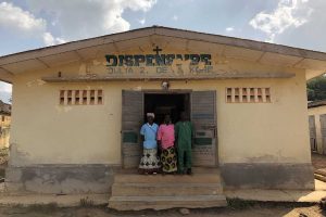 L'entrée du centre de santé de Gbakore