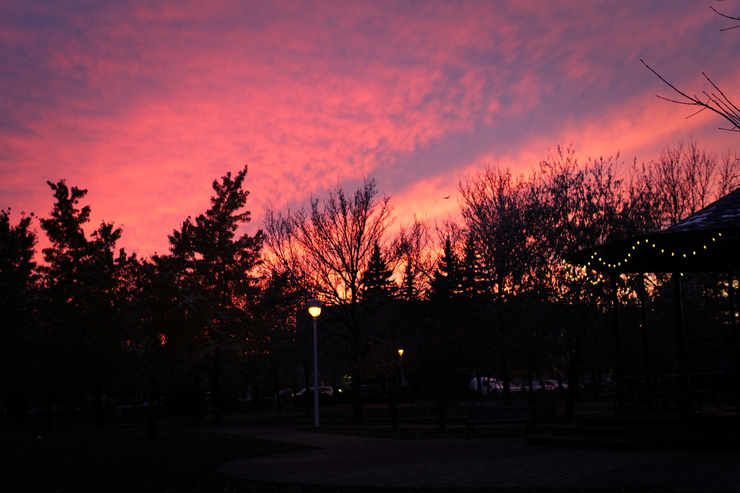 Coucher de soleil a Montréal